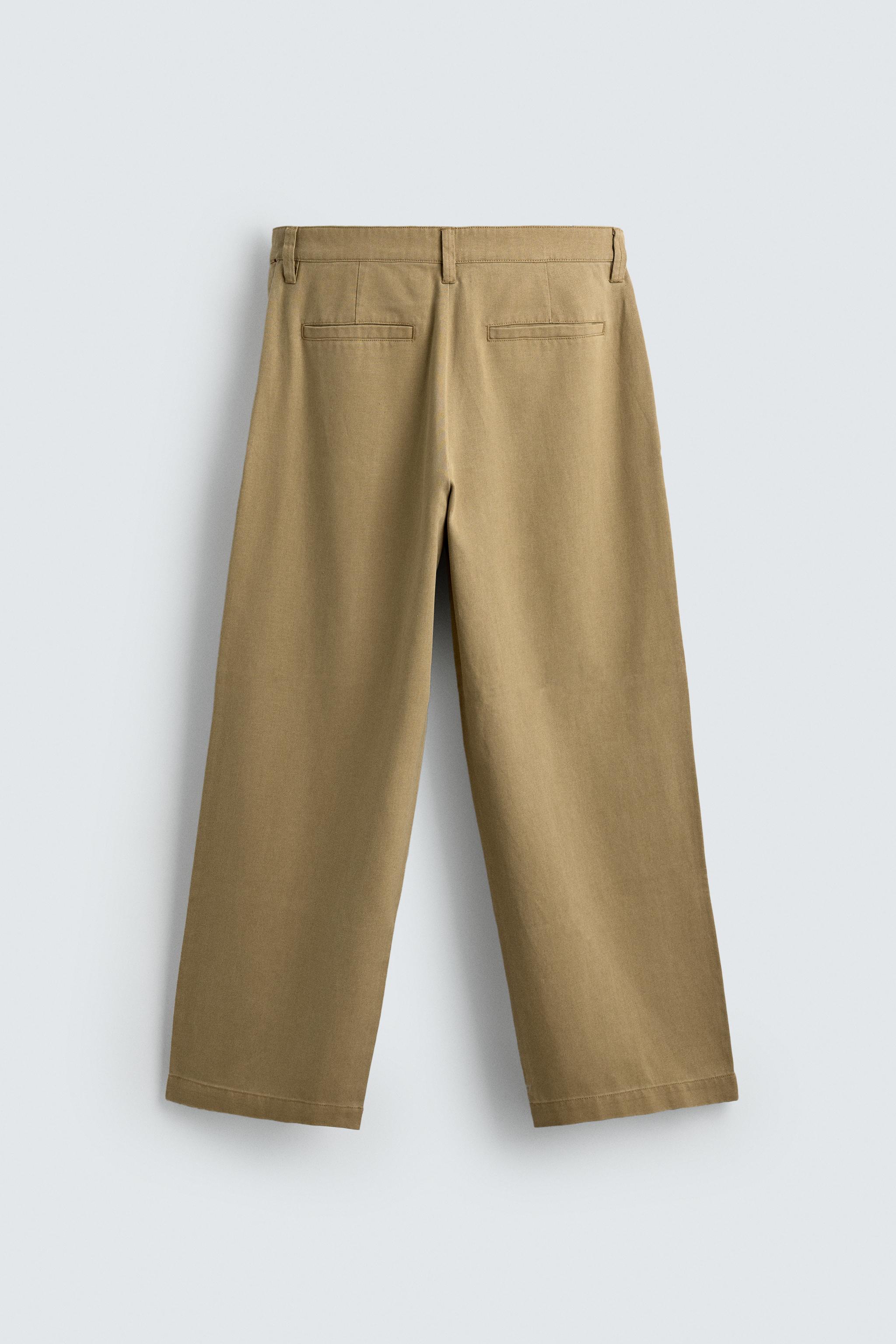 LYOCELL - COTTON PLEATED PANTS